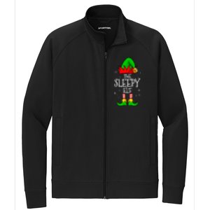 The Sleepy Elf Christmas Family Matching Xmas Stretch Full-Zip Cadet Jacket