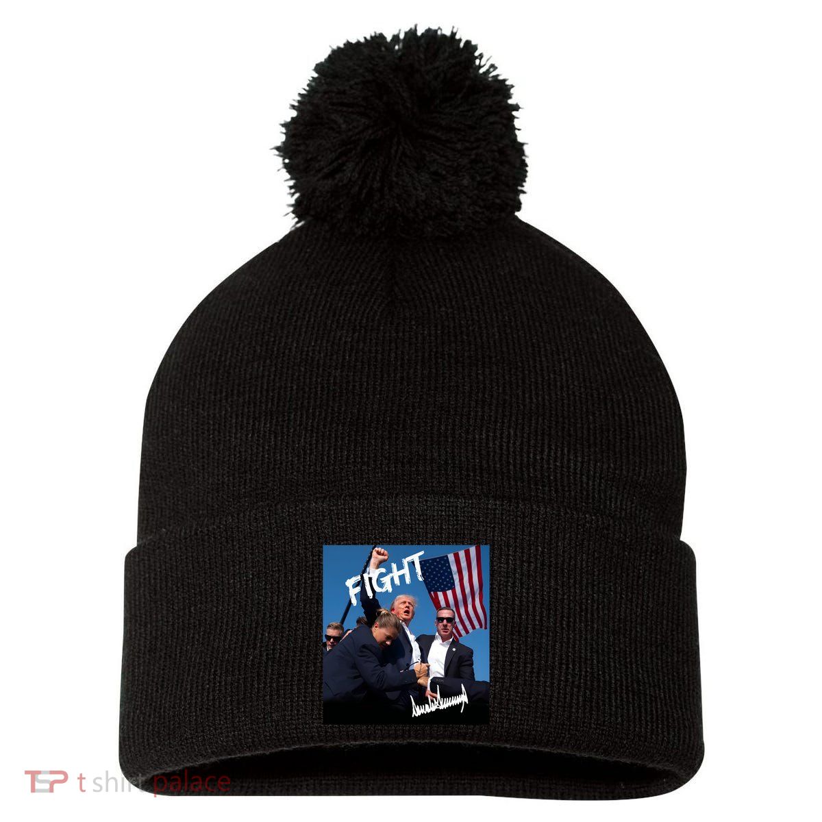Trump Signature Edition Pom Pom 12in Knit Beanie