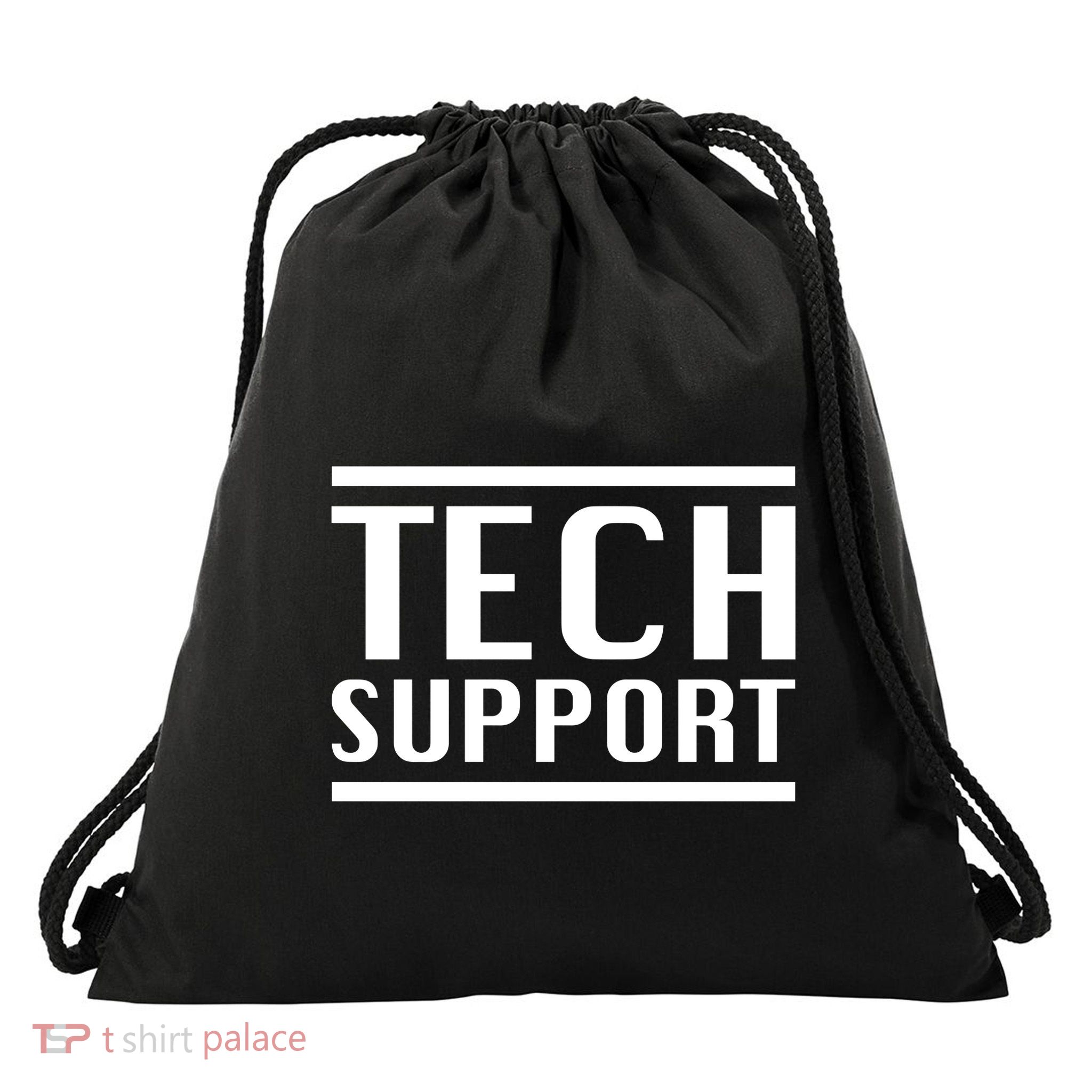 Tech Support Elon Musk Drawstring Bag