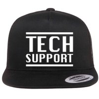 Tech Support Elon Musk Flat Bill Trucker Hat