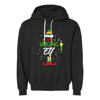 The Singing Elf Singer Group Matching Family Christmas Gift Garment-Dyed Fleece Hoodie