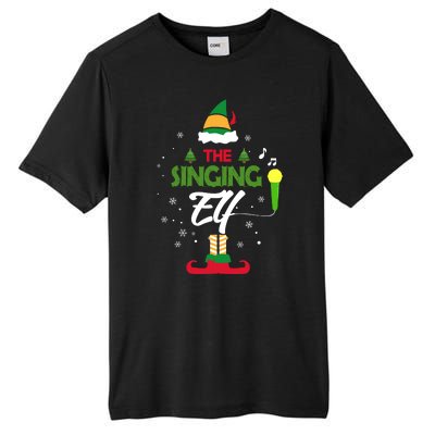 The Singing Elf Singer Group Matching Family Christmas Gift Tall Fusion ChromaSoft Performance T-Shirt