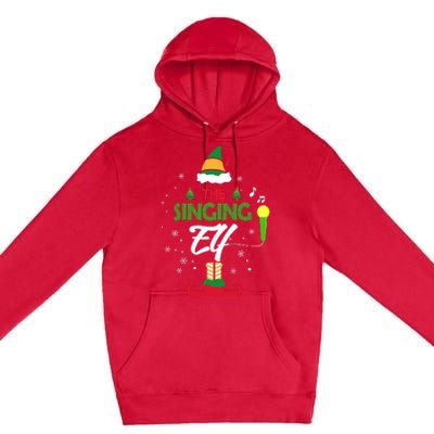 The Singing Elf Singer Group Matching Family Christmas Gift Premium Pullover Hoodie