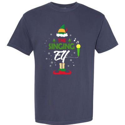 The Singing Elf Singer Group Matching Family Christmas Gift Garment-Dyed Heavyweight T-Shirt