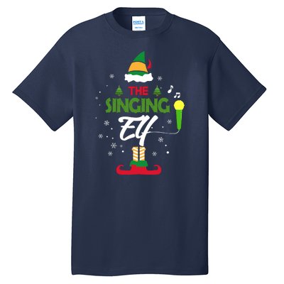 The Singing Elf Singer Group Matching Family Christmas Gift Tall T-Shirt