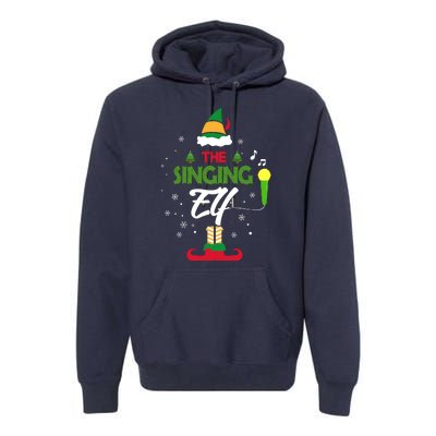 The Singing Elf Singer Group Matching Family Christmas Gift Premium Hoodie