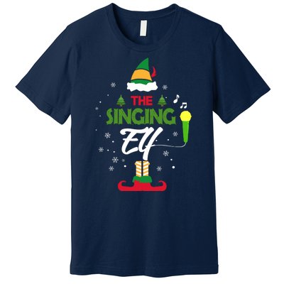 The Singing Elf Singer Group Matching Family Christmas Gift Premium T-Shirt