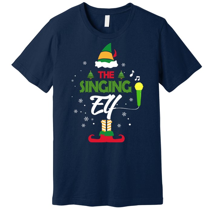 The Singing Elf Singer Group Matching Family Christmas Gift Premium T-Shirt