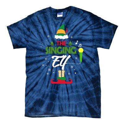 The Singing Elf Singer Group Matching Family Christmas Gift Tie-Dye T-Shirt