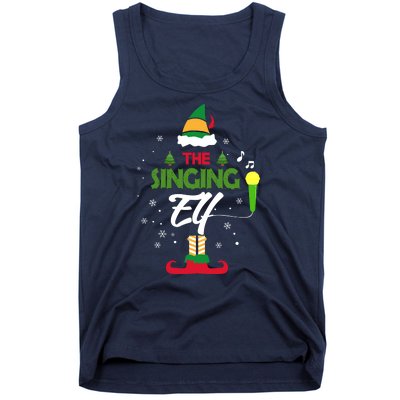 The Singing Elf Singer Group Matching Family Christmas Gift Tank Top