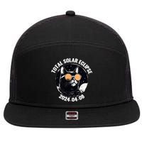 Total Solar Eclipse 2024  7 Panel Mesh Trucker Snapback Hat