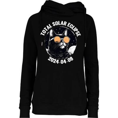 Total Solar Eclipse 2024  Womens Funnel Neck Pullover Hood