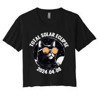 Total Solar Eclipse 2024  Women's Crop Top Tee