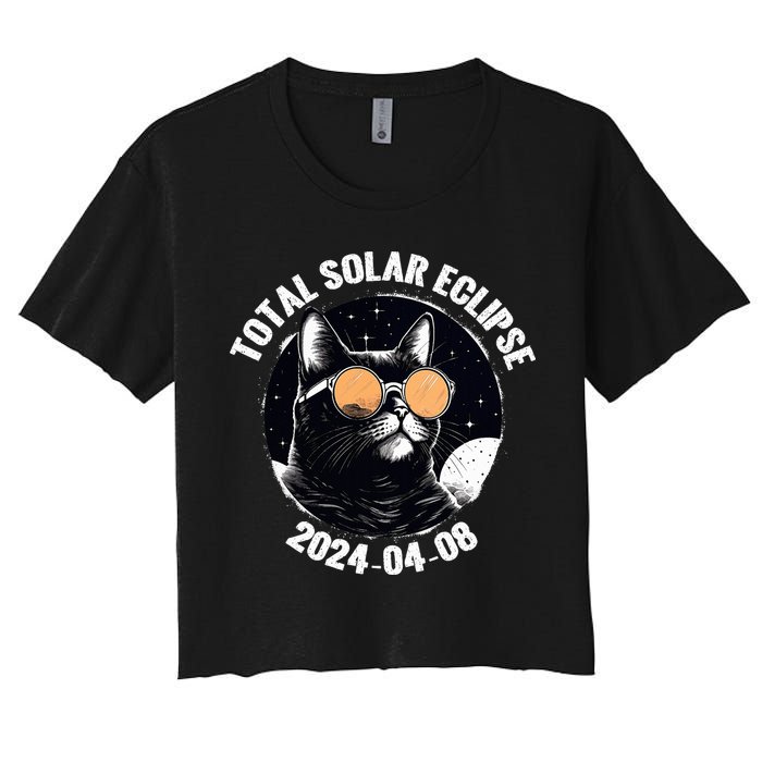 Total Solar Eclipse 2024  Women's Crop Top Tee