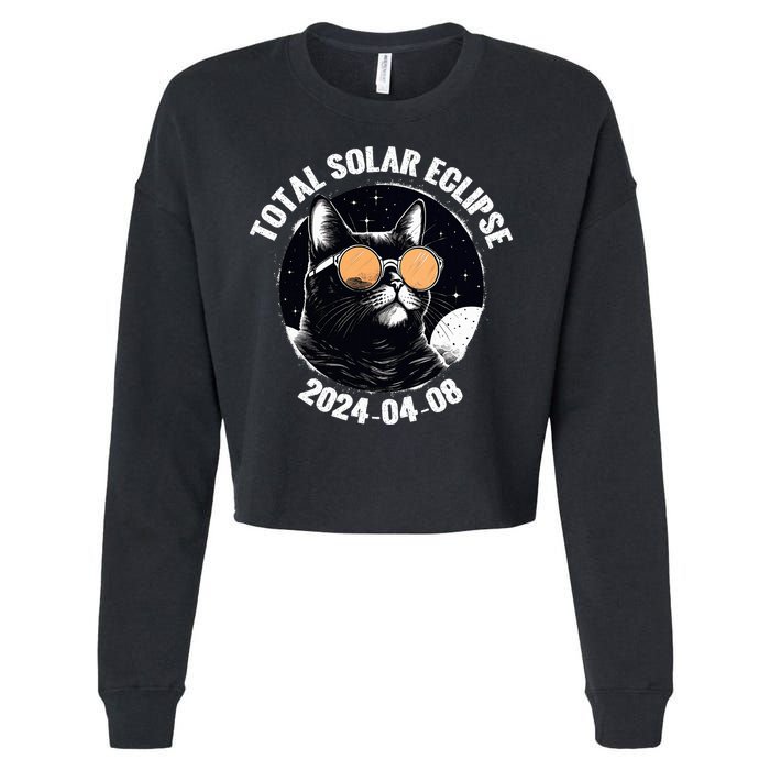 Total Solar Eclipse 2024  Cropped Pullover Crew