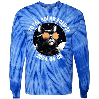 Total Solar Eclipse 2024  Tie-Dye Long Sleeve Shirt