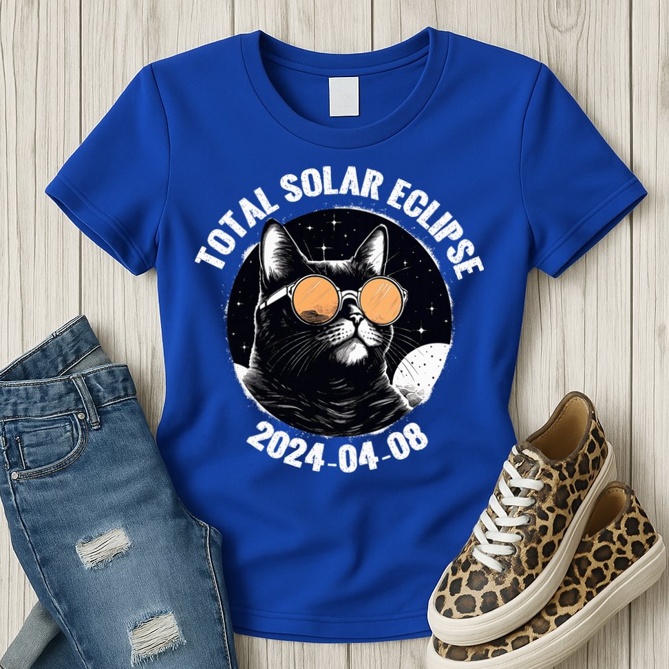 Total Solar Eclipse 2024  Womens T-Shirt