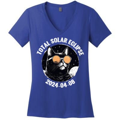 Total Solar Eclipse 2024  Women's V-Neck T-Shirt