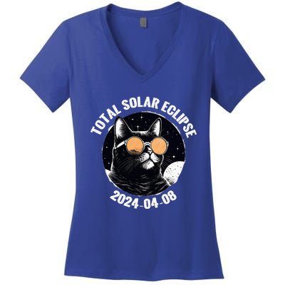 Total Solar Eclipse 2024  Women's V-Neck T-Shirt