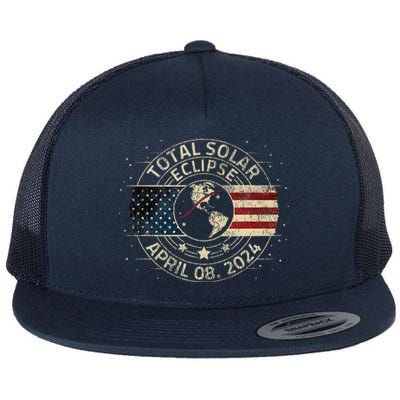 Total Solar Eclipse 2024 Vintage Flat Bill Trucker Hat