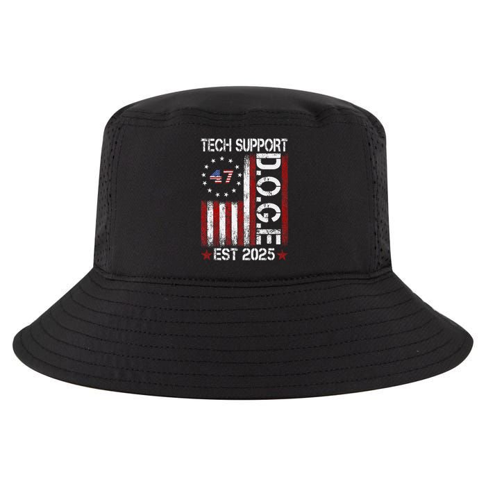 Tech Support Elon DOGE Gift Cool Comfort Performance Bucket Hat