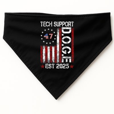 Tech Support Elon DOGE Gift USA-Made Doggie Bandana