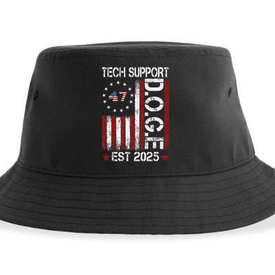 Tech Support Elon DOGE Gift Sustainable Bucket Hat