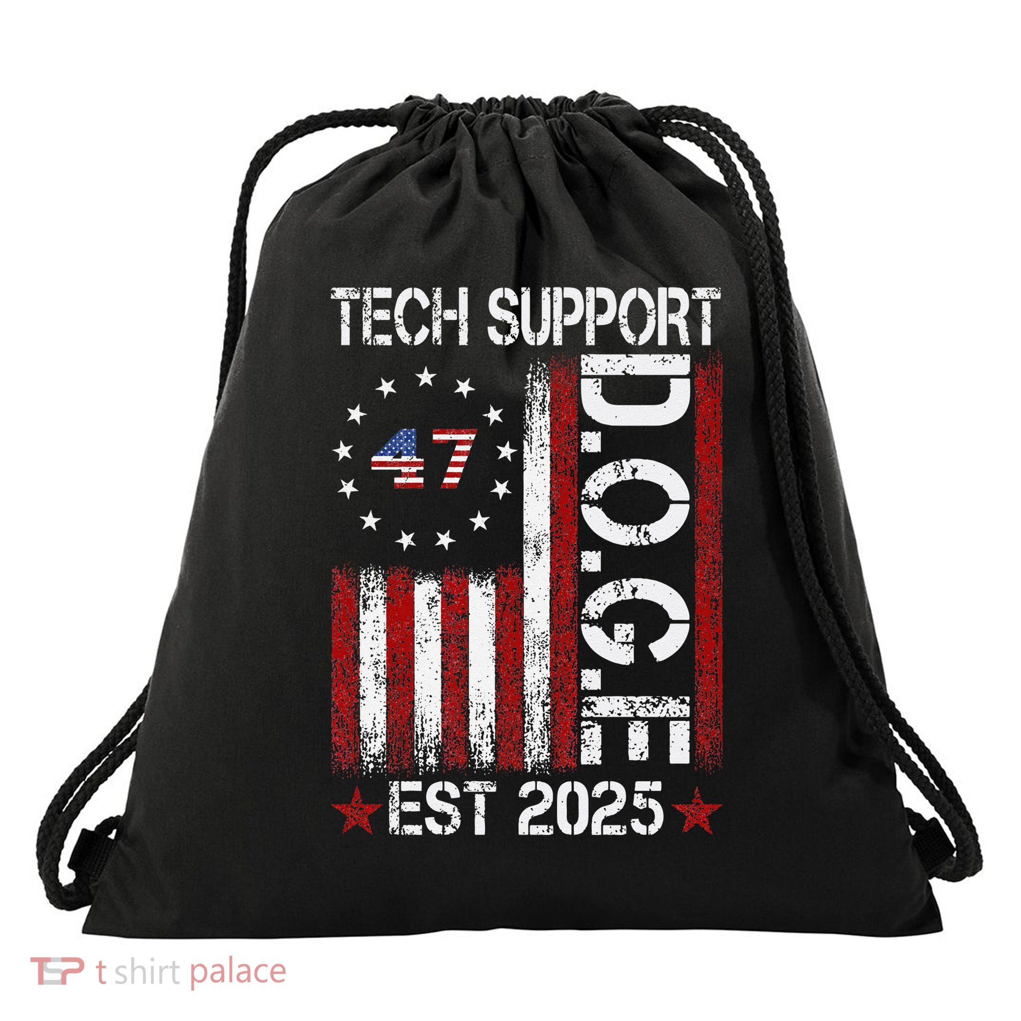 Tech Support Elon DOGE Gift Drawstring Bag