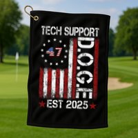 Tech Support Elon DOGE Gift Golf Towel