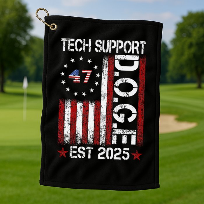 Tech Support Elon DOGE Gift Golf Towel