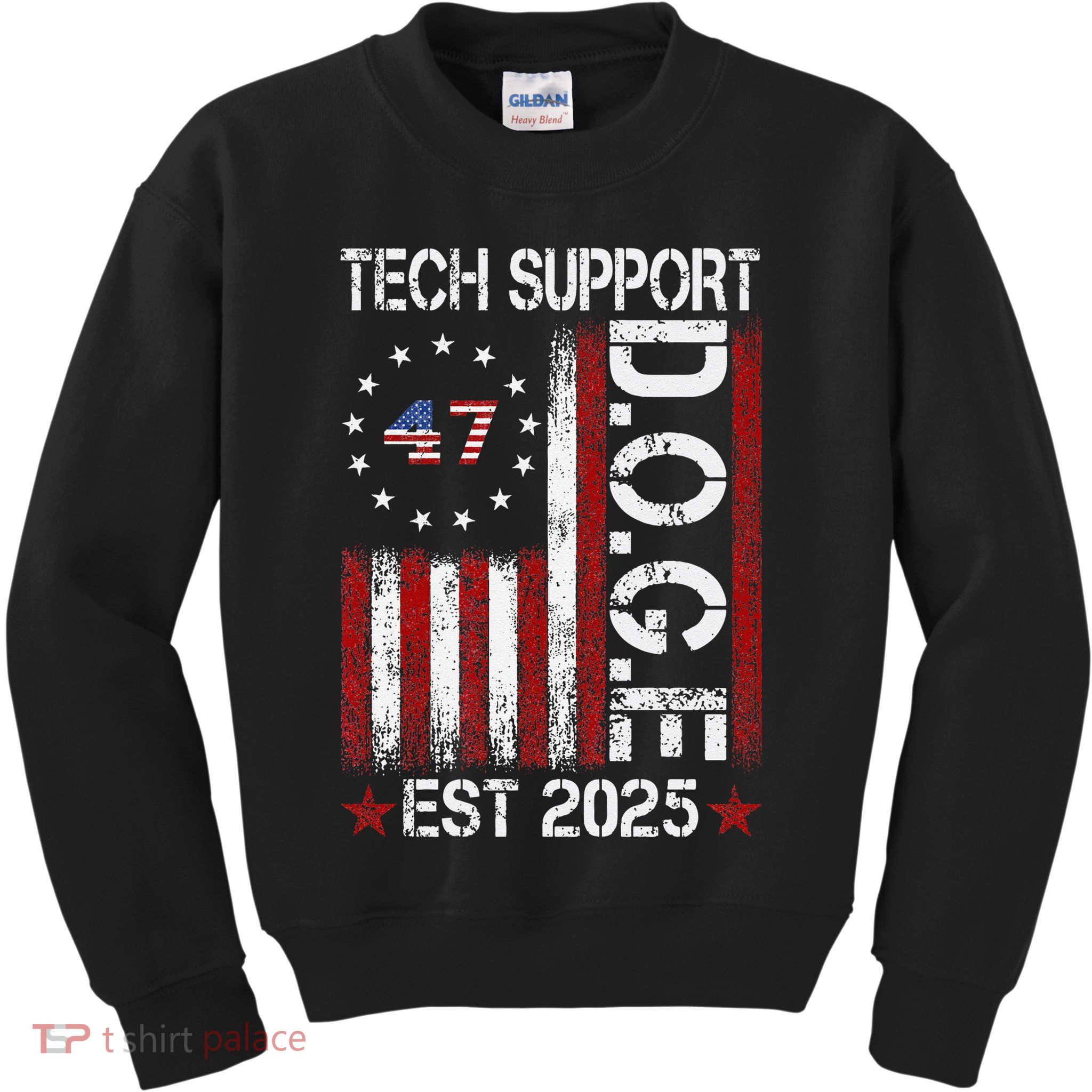 Tech Support Elon DOGE Gift Kids Sweatshirt