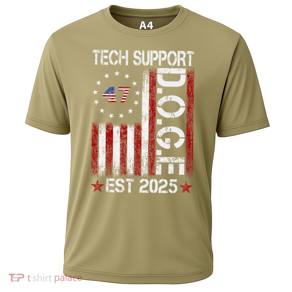 Tech Support Elon DOGE Gift Cooling Performance Crew T-Shirt