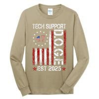 Tech Support Elon DOGE Gift Tall Long Sleeve T-Shirt