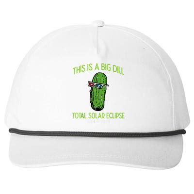 Total Solar Eclipse Pickle Big Dill 2024 Snapback Five-Panel Rope Hat