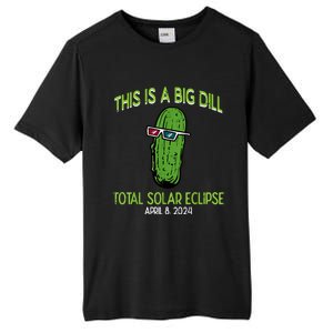 Total Solar Eclipse Pickle Big Dill 2024 Tall Fusion ChromaSoft Performance T-Shirt