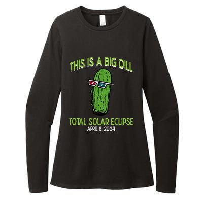 Total Solar Eclipse Pickle Big Dill 2024 Womens CVC Long Sleeve Shirt