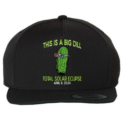 Total Solar Eclipse Pickle Big Dill 2024 Wool Snapback Cap