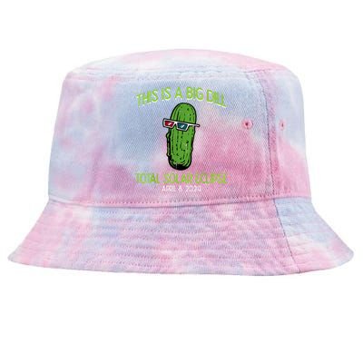 Total Solar Eclipse Pickle Big Dill 2024 Tie-Dyed Bucket Hat