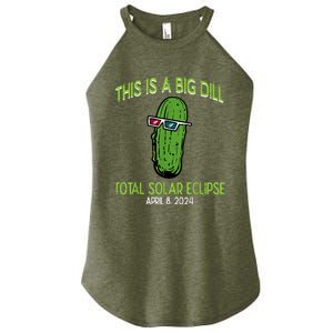 Total Solar Eclipse Pickle Big Dill 2024 Women's Perfect Tri Rocker Tank