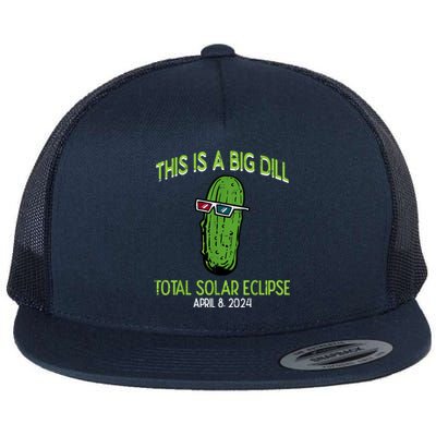 Total Solar Eclipse Pickle Big Dill 2024 Flat Bill Trucker Hat