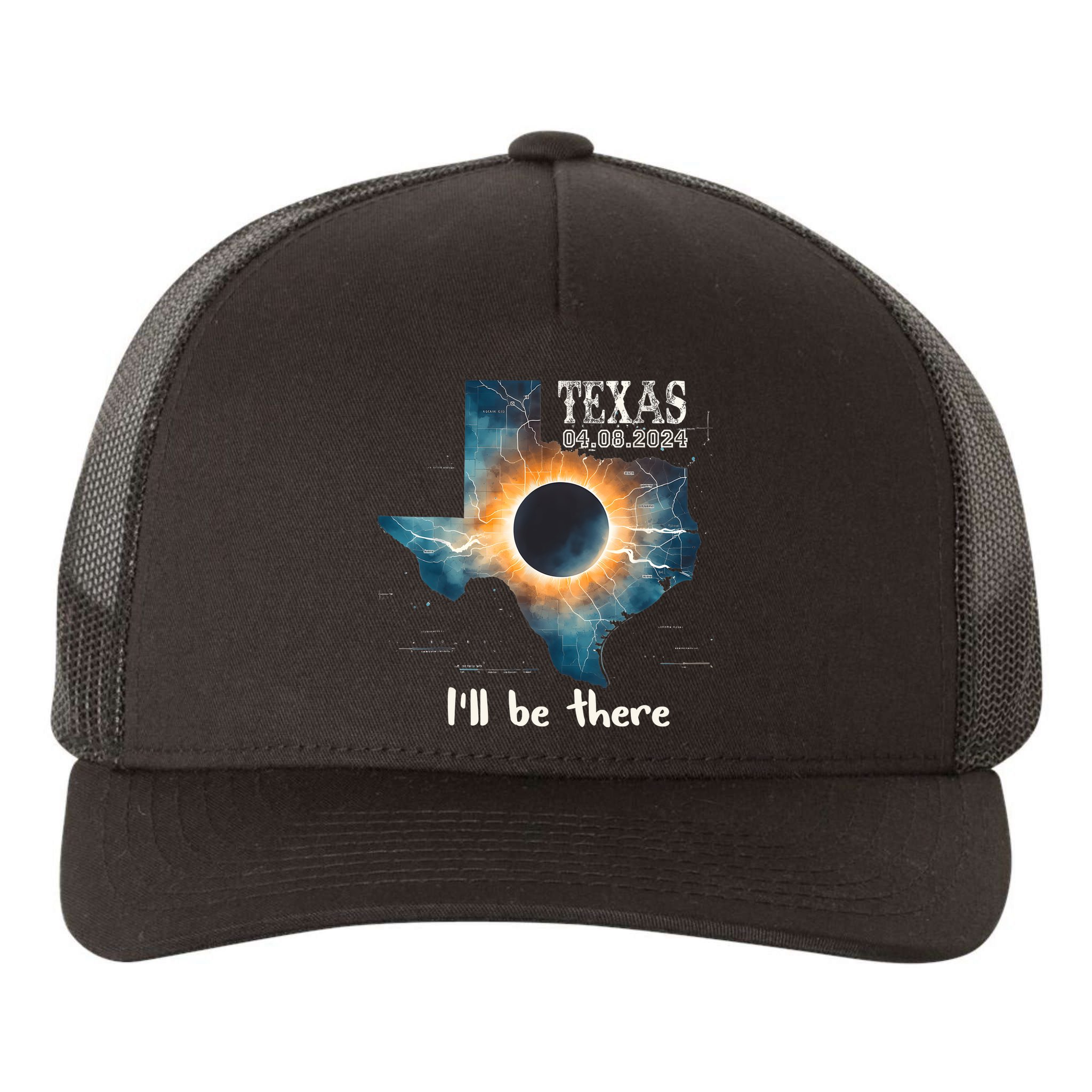 Total Solar Eclipse 2024 Texas Yupoong Adult 5-Panel Trucker Hat