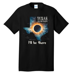 Total Solar Eclipse 2024 Texas Tall T-Shirt