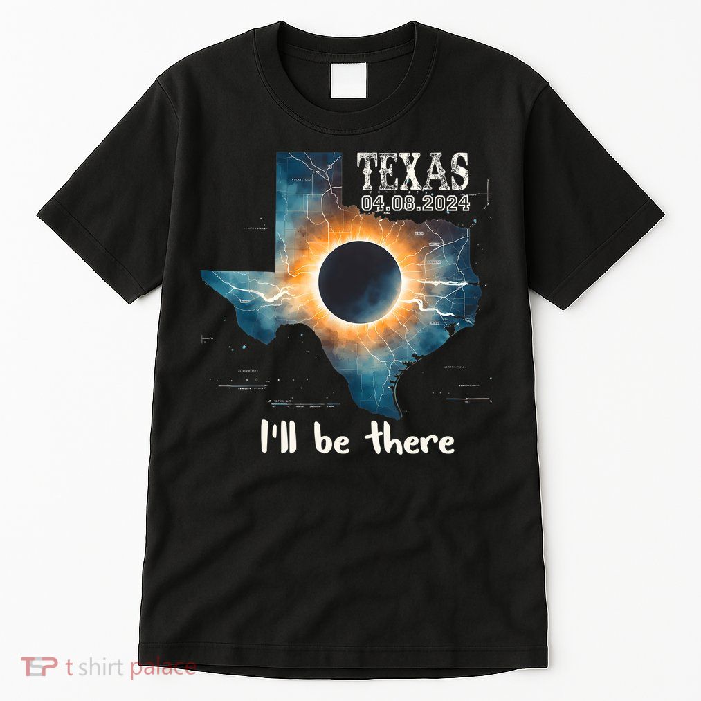 Total Solar Eclipse 2024 Texas Tall T-Shirt