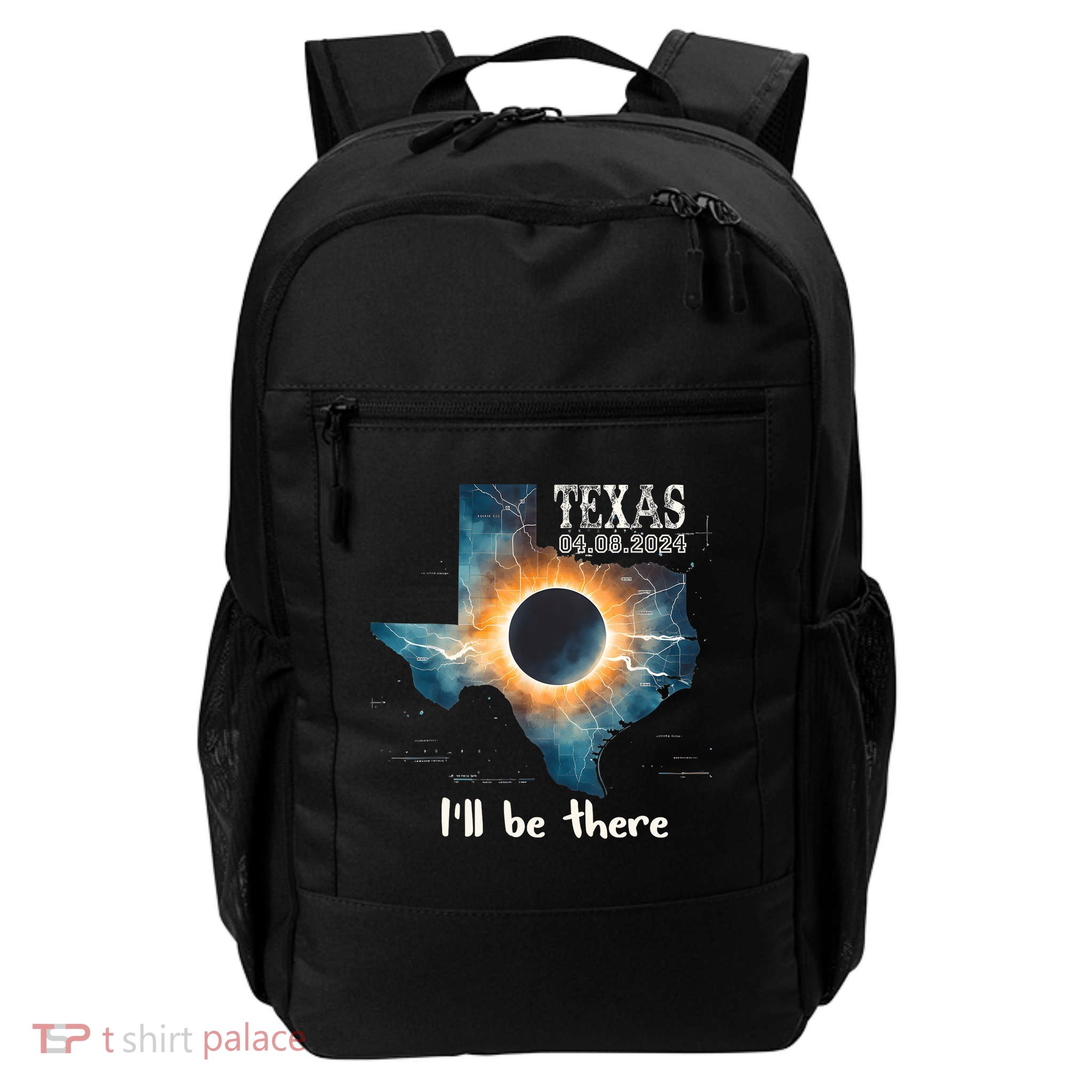 Total Solar Eclipse 2024 Texas Daily Commute Backpack