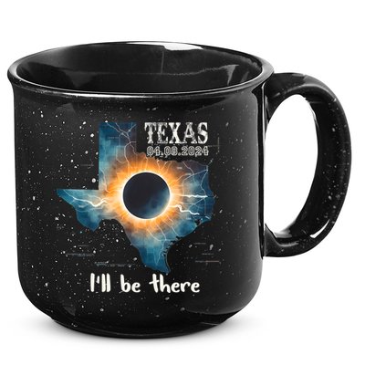 Total Solar Eclipse 2024 Texas 15oz Campfire Ceramic Mug