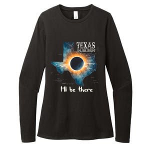 Total Solar Eclipse 2024 Texas Womens CVC Long Sleeve Shirt