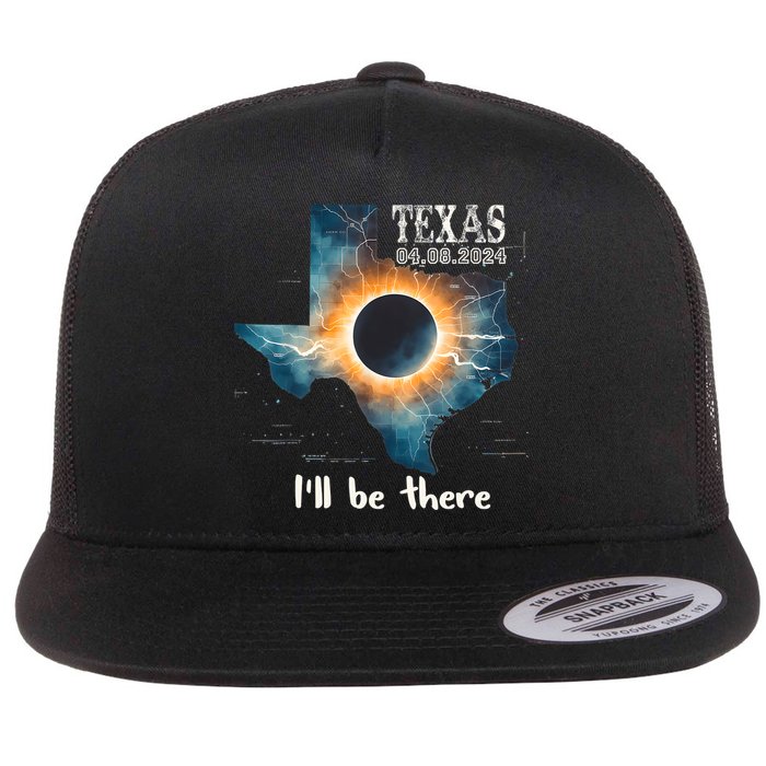 Total Solar Eclipse 2024 Texas Flat Bill Trucker Hat
