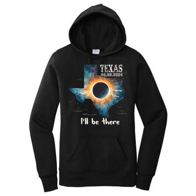 Total Solar Eclipse 2024 Texas Women's Pullover Hoodie