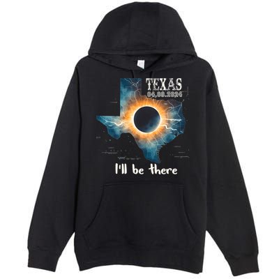 Total Solar Eclipse 2024 Texas Premium Pullover Hoodie