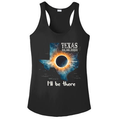 Total Solar Eclipse 2024 Texas Ladies PosiCharge Competitor Racerback Tank